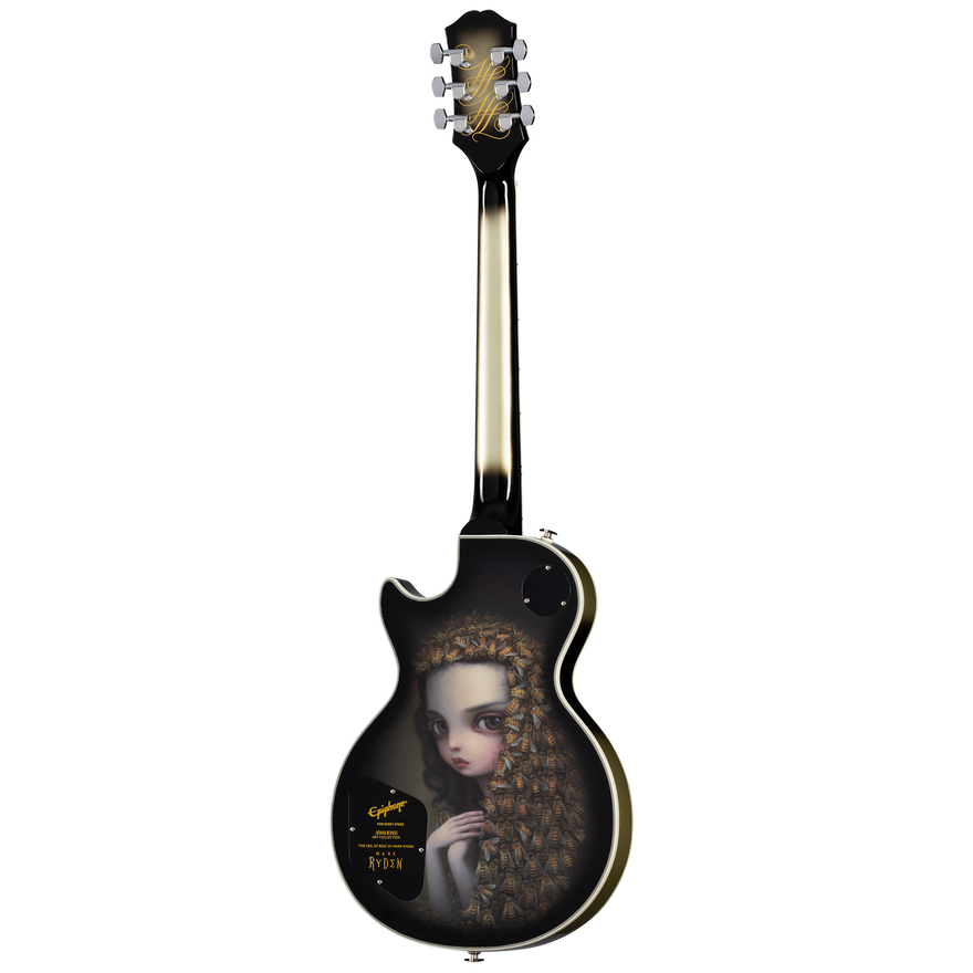 Epiphone Adam Jones Les Paul Custom Art Collection: Mark Ryden’s “The Veil of Bees", Antique Silverburst Electric Guitar Epiphone