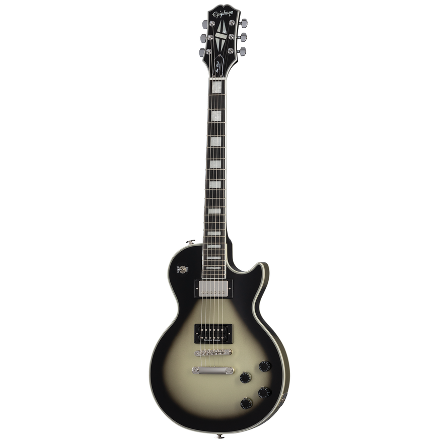 Epiphone Adam Jones Les Paul Custom Art Collection: Julie Heffernan’s “Self Portrait as Not Dead Yet”, Antique Silverburst Electric Guitar Epiphone