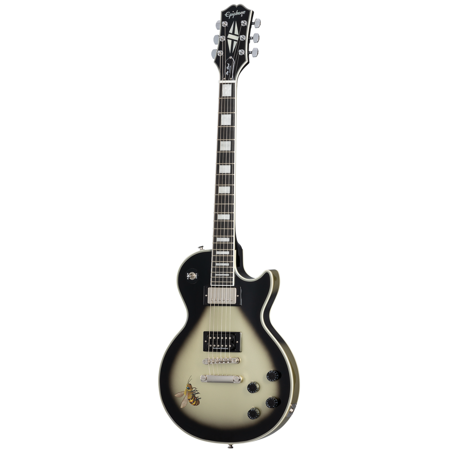 Epiphone Adam Jones Les Paul Custom Art Collection: Mark Ryden’s “Queen Bee” , Antique Silverburst Electric Guitar Epiphone