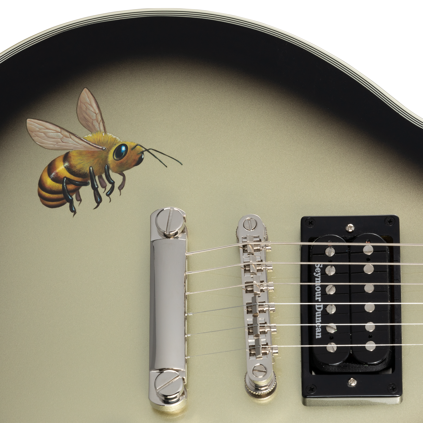 Epiphone Adam Jones Les Paul Custom Art Collection: Mark Ryden’s “Queen Bee” , Antique Silverburst Electric Guitar Epiphone