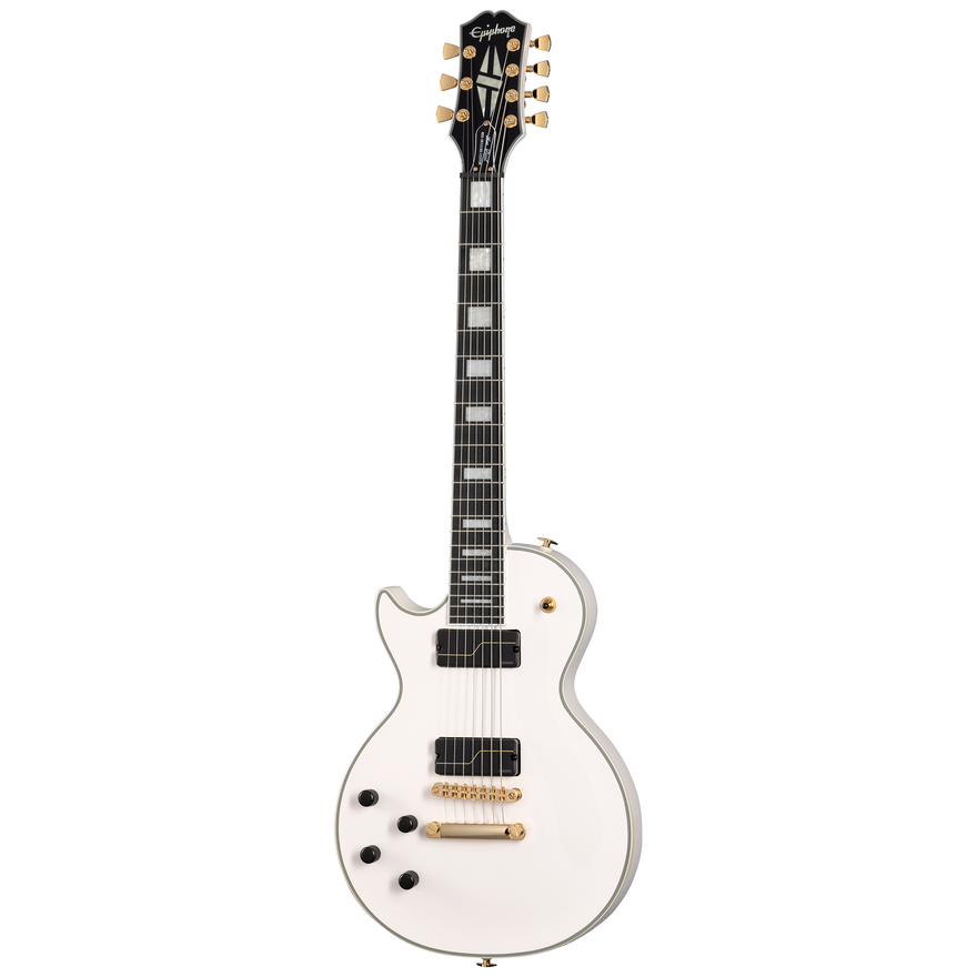 Epiphone Matt Heafy Les Paul Custom Origins 7-String , Left-Handed, Bone White Electric Guitar Epiphone