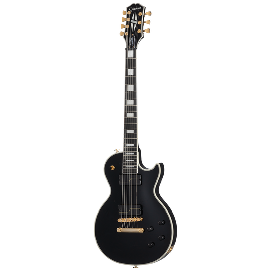Epiphone Matt Heafy Les Paul Custom Origins 7-String, Ebony Electric Guitar Epiphone