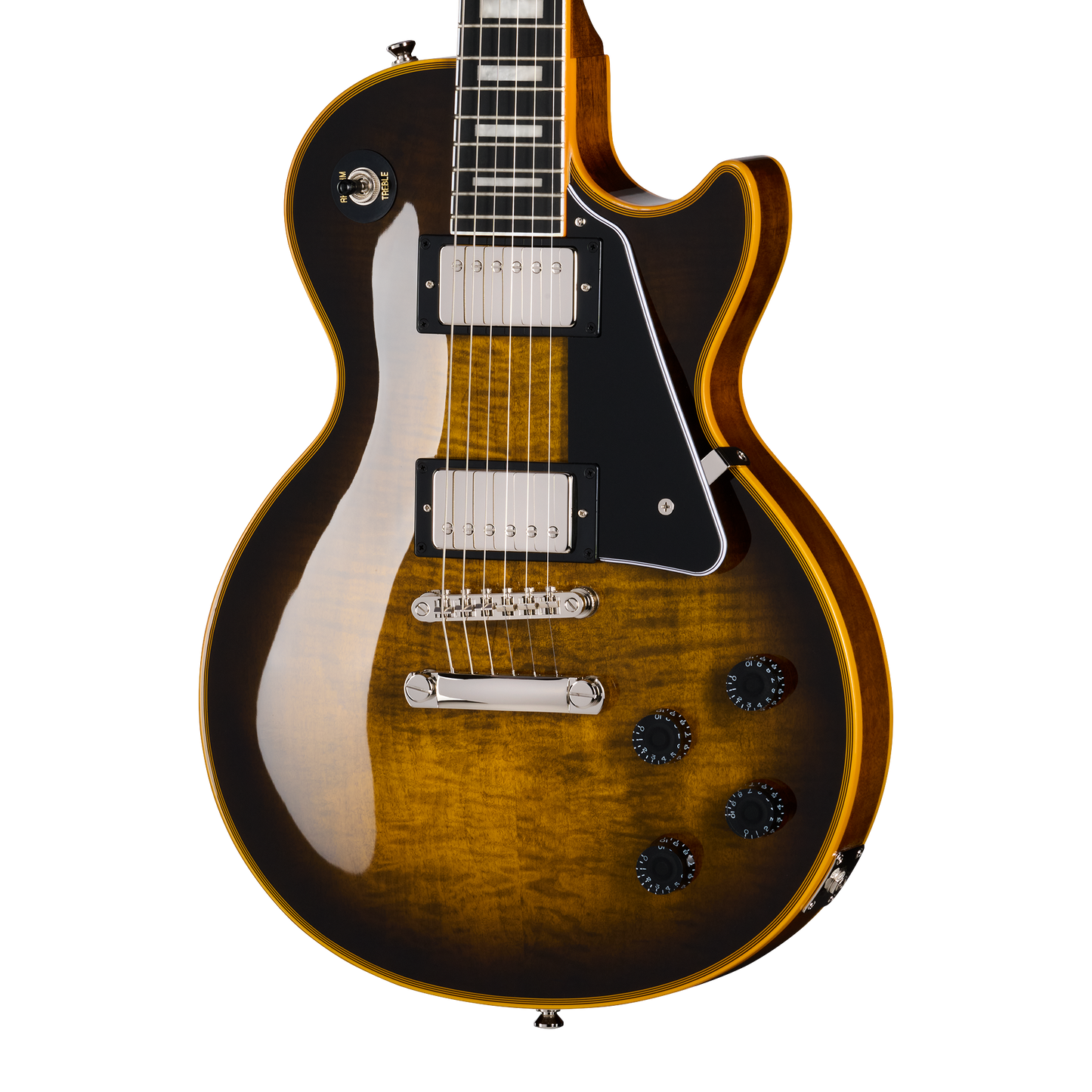 Epiphone Les Paul Custom Widow, Yellow Burst, Exclusive Electric Guitar Epiphone