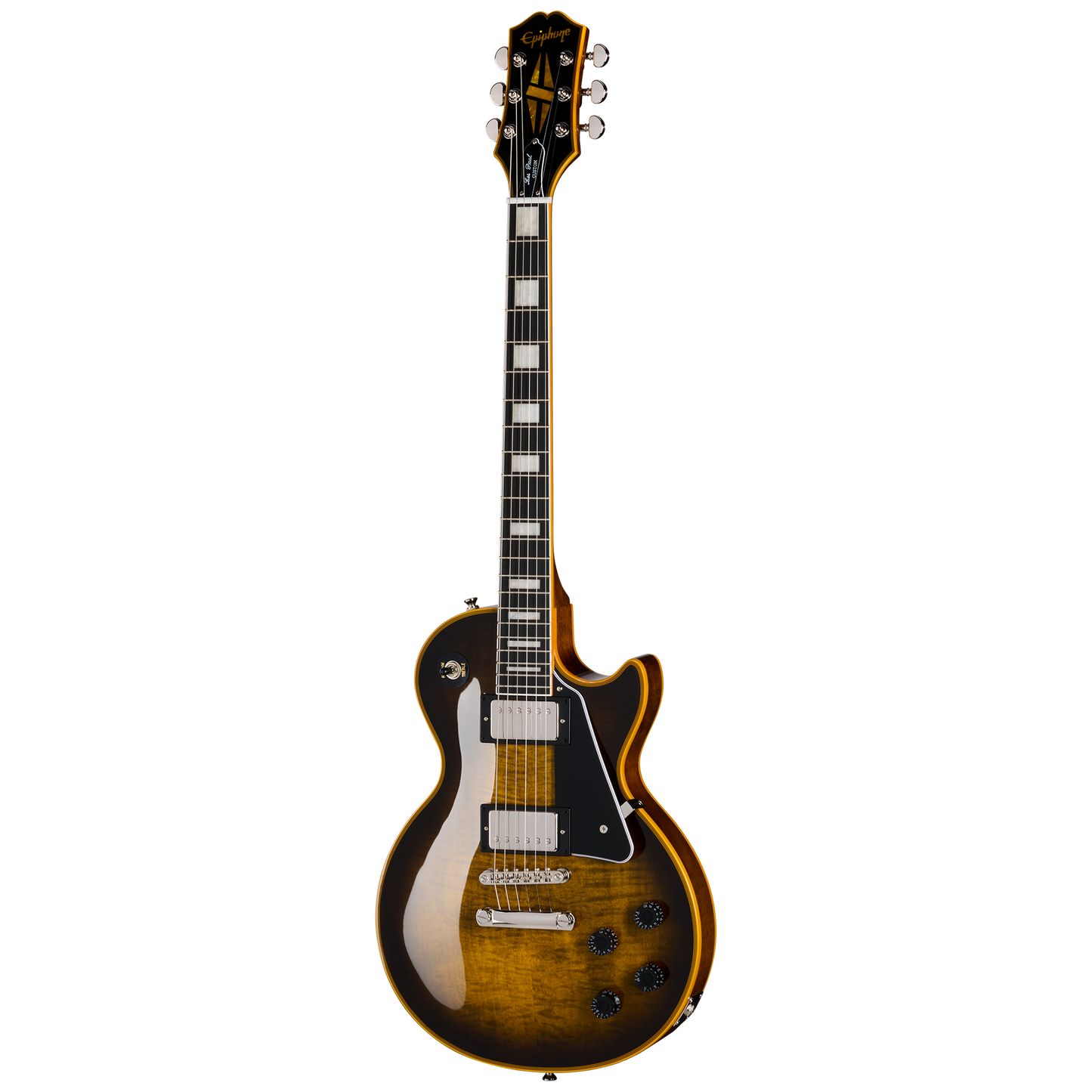 Epiphone Les Paul Custom Widow, Yellow Burst, Exclusive Electric Guitar Epiphone