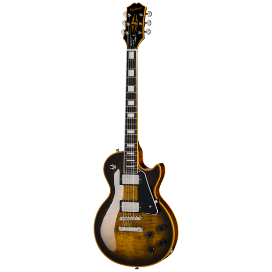 Epiphone Les Paul Custom Widow, Yellow Burst, Exclusive Electric Guitar Epiphone
