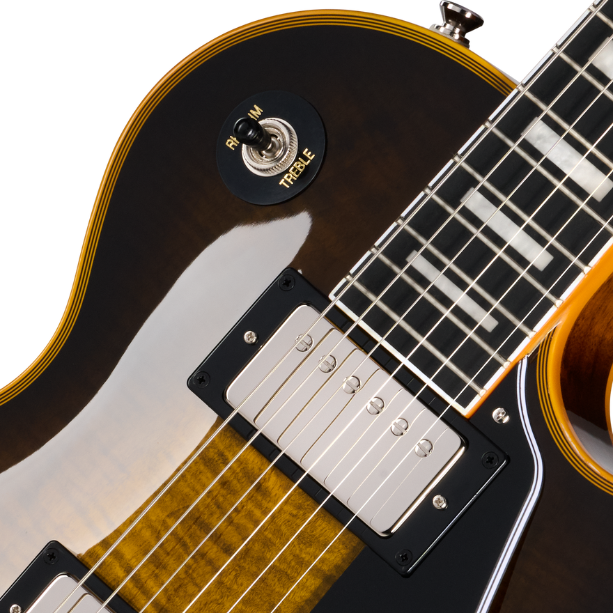 Epiphone Les Paul Custom Widow, Yellow Burst, Exclusive Electric Guitar Epiphone