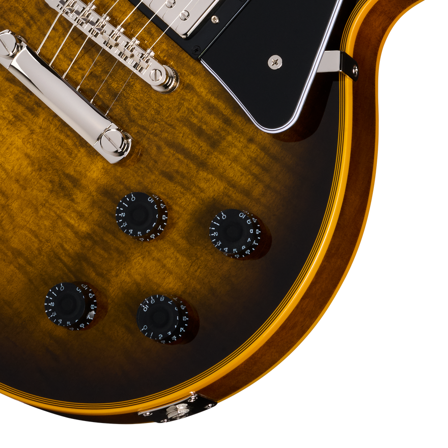 Epiphone Les Paul Custom Widow, Yellow Burst, Exclusive Electric Guitar Epiphone