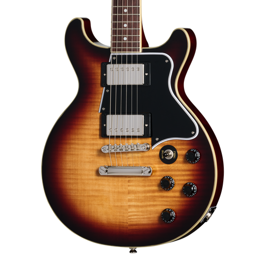 Epiphone Les Paul Special Double Cut Figured, Bourbon Burst Electric Guitar Epiphone
