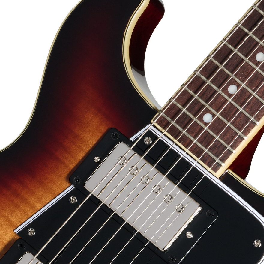 Epiphone Les Paul Special Double Cut Figured, Bourbon Burst Electric Guitar Epiphone