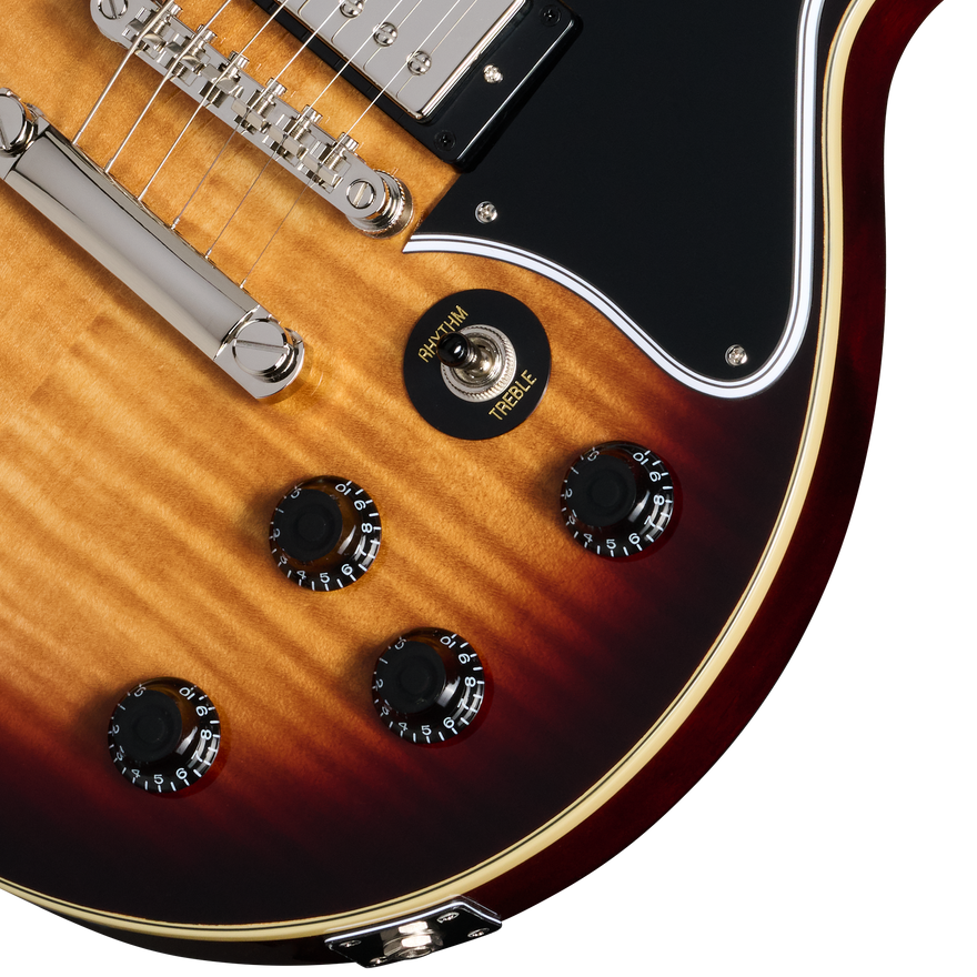 Epiphone Les Paul Special Double Cut Figured, Bourbon Burst Electric Guitar Epiphone