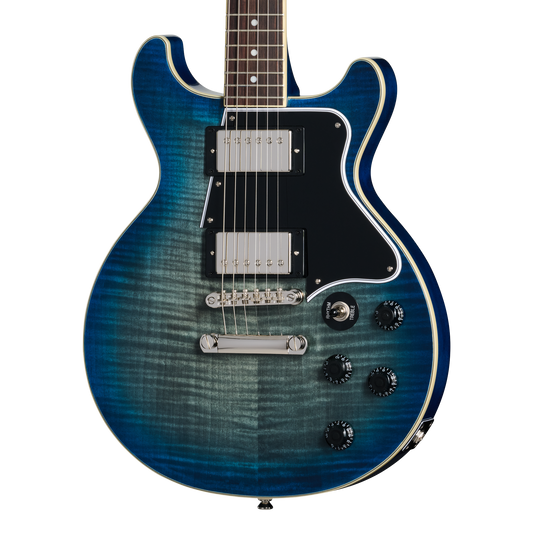 Epiphone Les Paul Special Double Cut Figured, Ocean Water Electric Guitar Epiphone