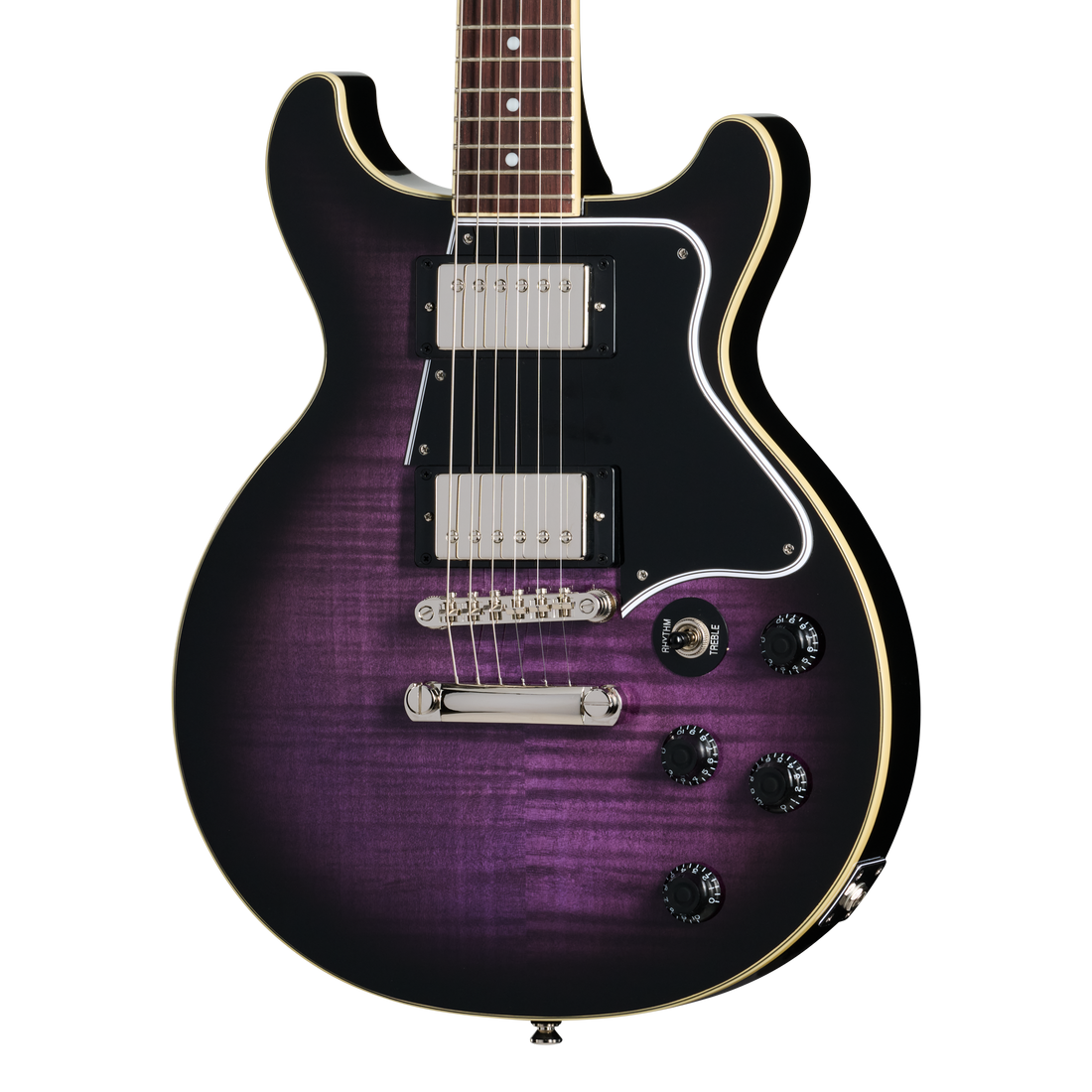 Epiphone Les Paul Special Double Cut Figured, Dark Purple Burst, Exclusive Electric Guitar Epiphone