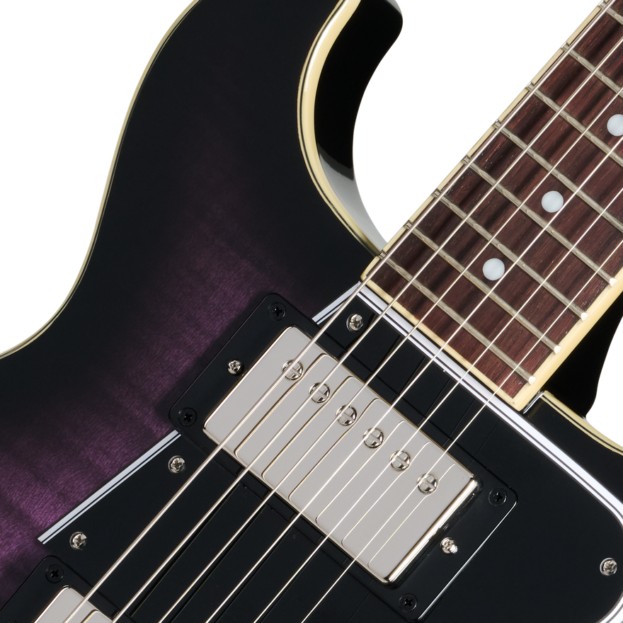 Epiphone Les Paul Special Double Cut Figured, Dark Purple Burst, Exclusive Electric Guitar Epiphone