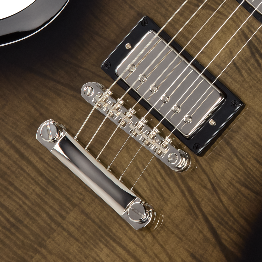 Epiphone SG Custom Modern Figured, Translucent Ebony Burst, Exclusive Electric Guitar Epiphone