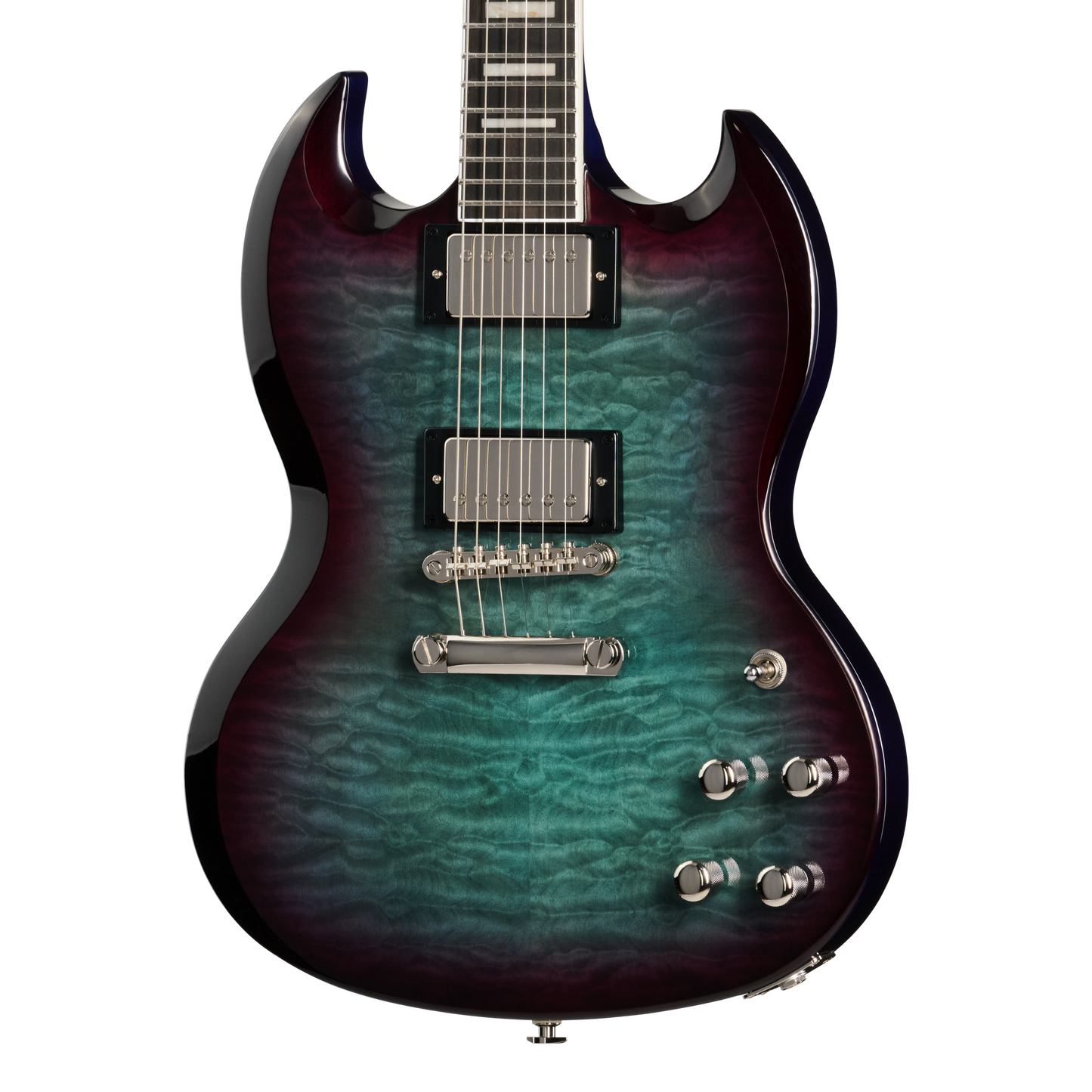 Epiphone SG Custom Modern Quilt, Blueberry Burst, Exclusive Electric Guitar Epiphone