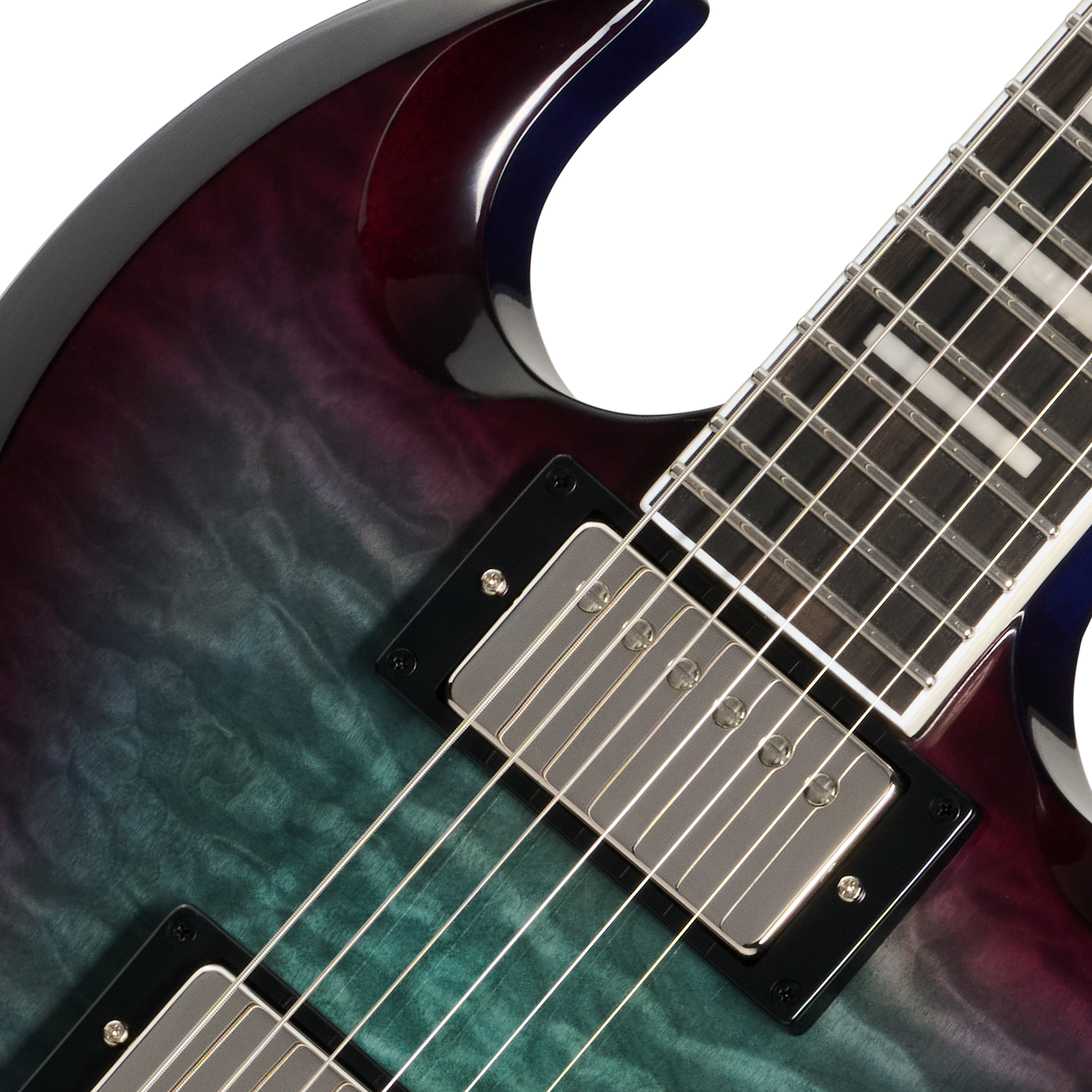 Epiphone SG Custom Modern Quilt, Blueberry Burst, Exclusive Electric Guitar Epiphone