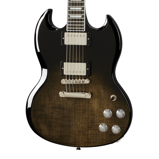 Epiphone SG Modern Figured, Trans Black Fade Electric Guitar Epiphone
