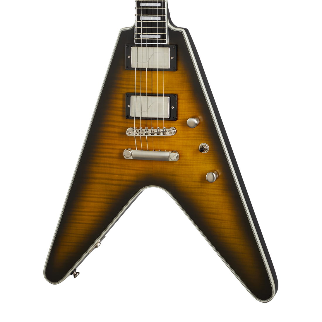Epiphone Flying V Prophecy, Yellow Tiger Aged Gloss Electric Guitar Epiphone
