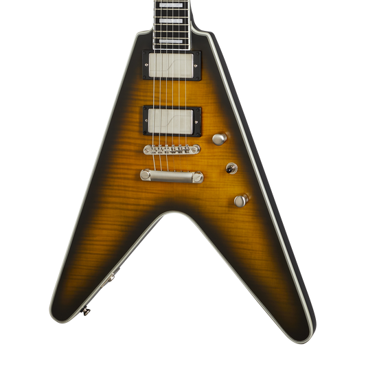 Epiphone Flying V Prophecy, Yellow Tiger Aged Gloss Electric Guitar Epiphone