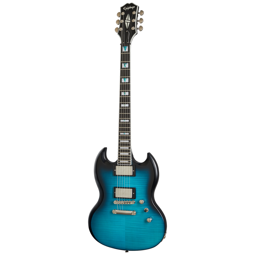 Epiphone SG Prophecy, Blue Tiger Aged Gloss Electric Guitar Epiphone