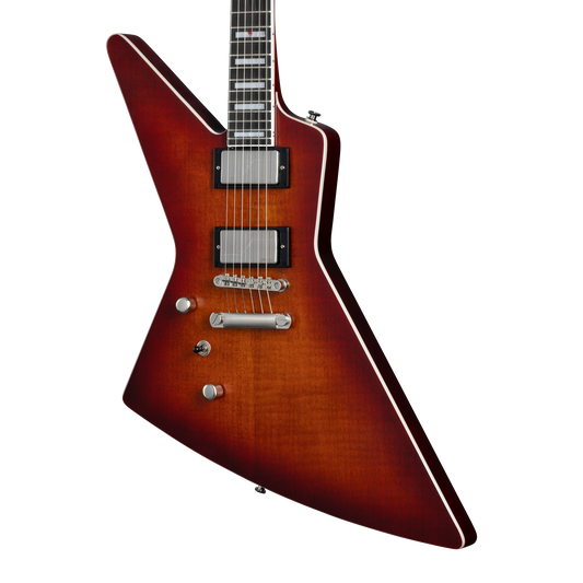 Epiphone Extura Prophecy, Left-Handed, Aged Bengal Tiger Burst, Exclusive Electric Guitar Epiphone