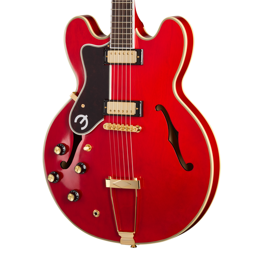 Epiphone Masterbilt Gem Archer Sheraton, Left-Handed, Cherry Red Electric Guitar Epiphone