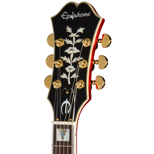 Epiphone Masterbilt Gem Archer Sheraton, Left-Handed, Cherry Red Electric Guitar Epiphone