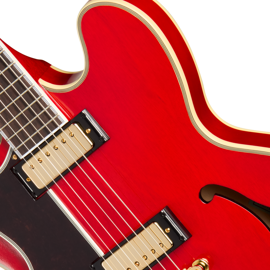 Epiphone Masterbilt Gem Archer Sheraton, Left-Handed, Cherry Red Electric Guitar Epiphone