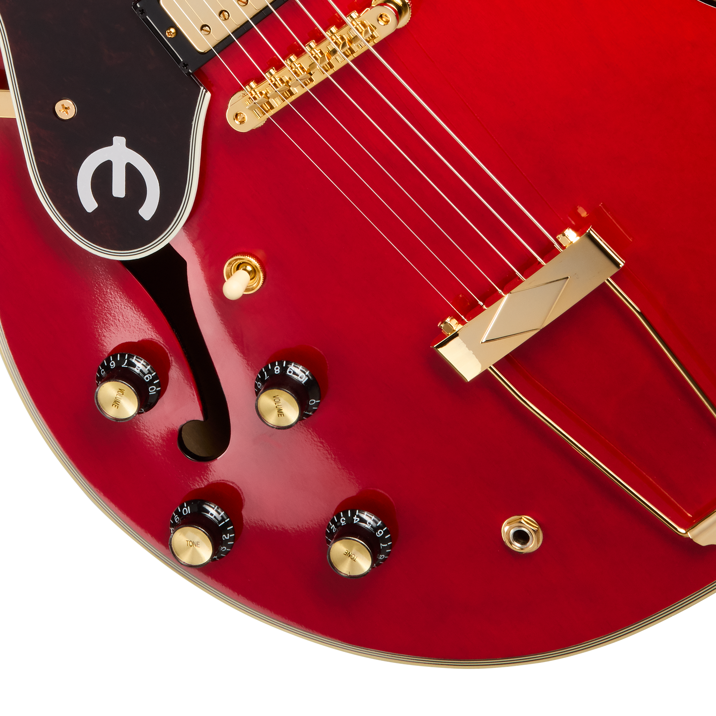 Epiphone Masterbilt Gem Archer Sheraton, Left-Handed, Cherry Red Electric Guitar Epiphone