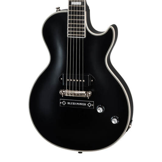 Epiphone Jared James Nichols Old Glory Les Paul Custom, Black Aged Gloss Electric Guitar Epiphone