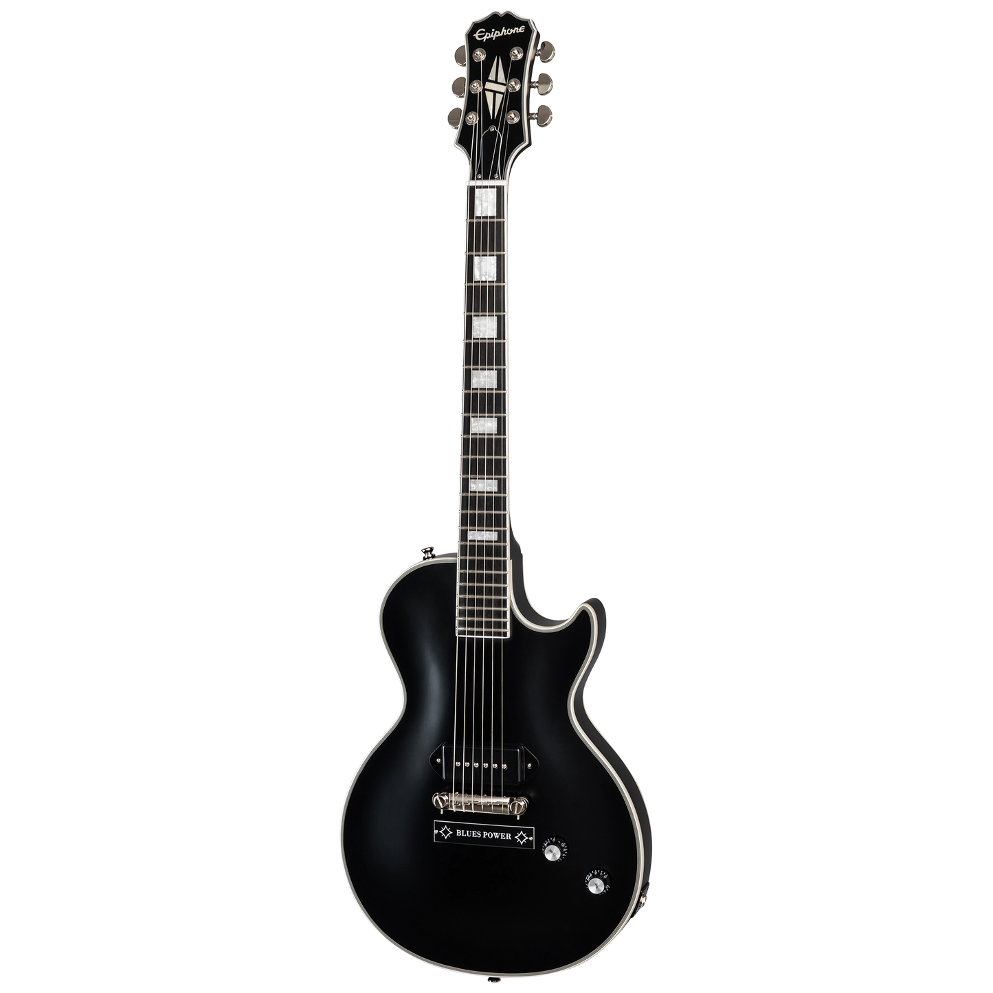 Epiphone Jared James Nichols Old Glory Les Paul Custom, Black Aged Gloss Electric Guitar Epiphone