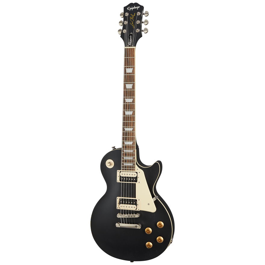 Epiphone Les Paul Classic, Worn Ebony Electric Guitar Epiphone