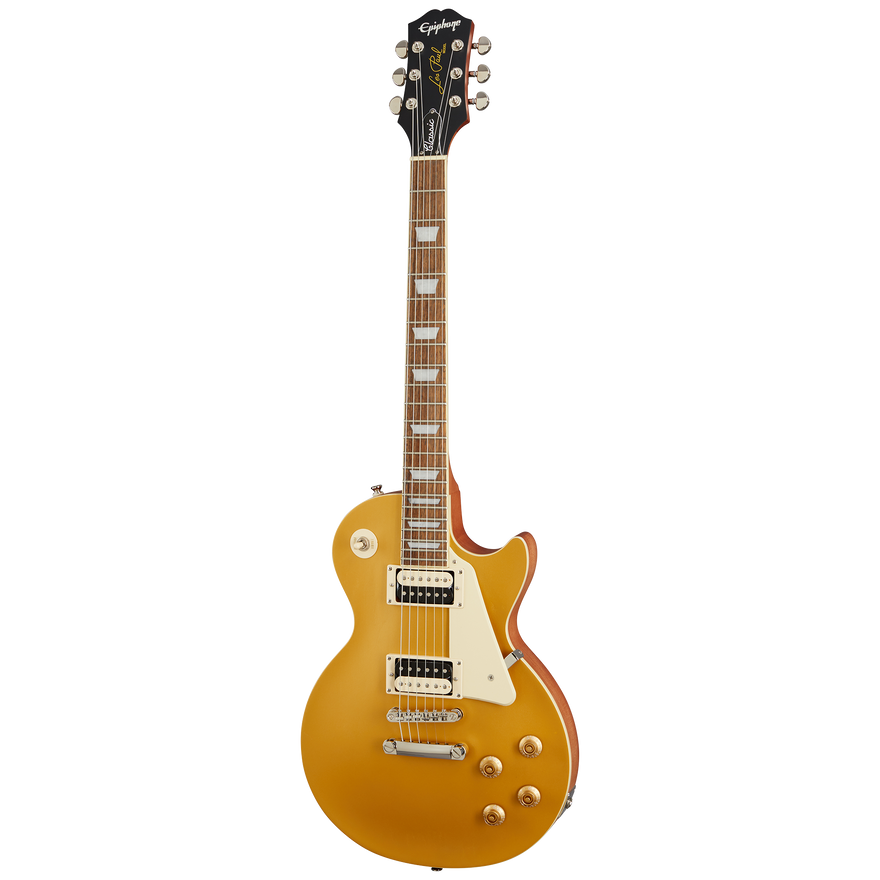 Epiphone Les Paul Classic, Worn Metallic Gold Electric Guitar Epiphone