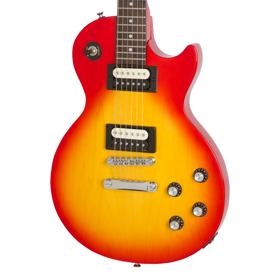 Epiphone Featuring a Carved Mahogany Top and Zebra-Coil Epiphone Featuring a Carved Mahogany Top and Zebra-Coil