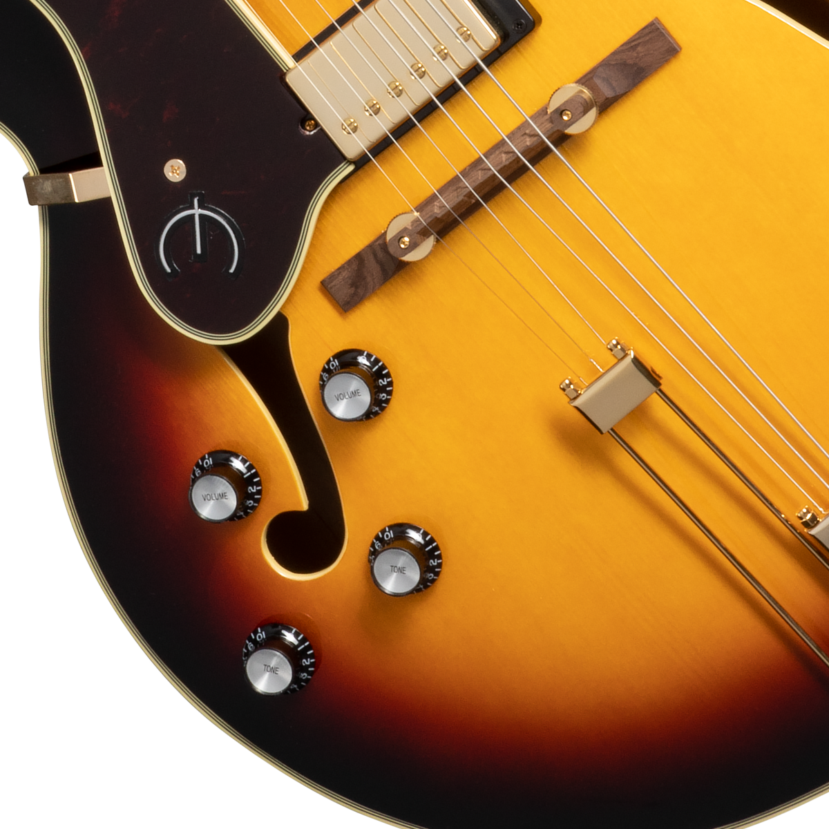 Epiphone Broadway with Rosewood Fretboard, Left-Handed, Vintage Sunburst Electric Guitar Epiphone