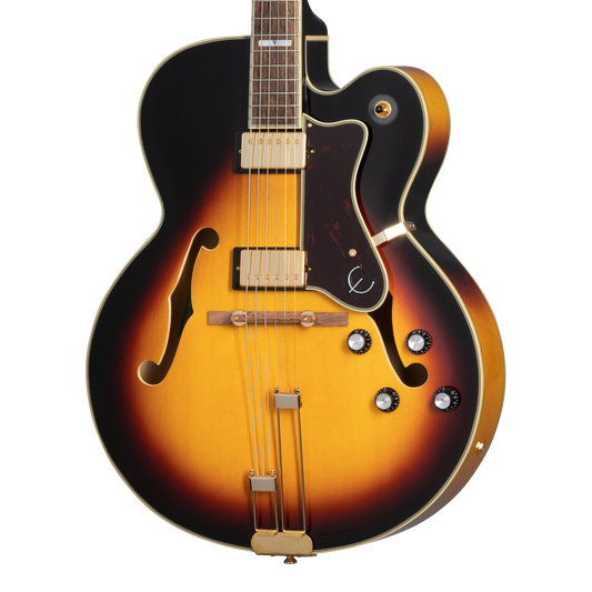 Epiphone Broadway with Rosewood Fretboard, Vintage Sunburst Electric Guitar Epiphone