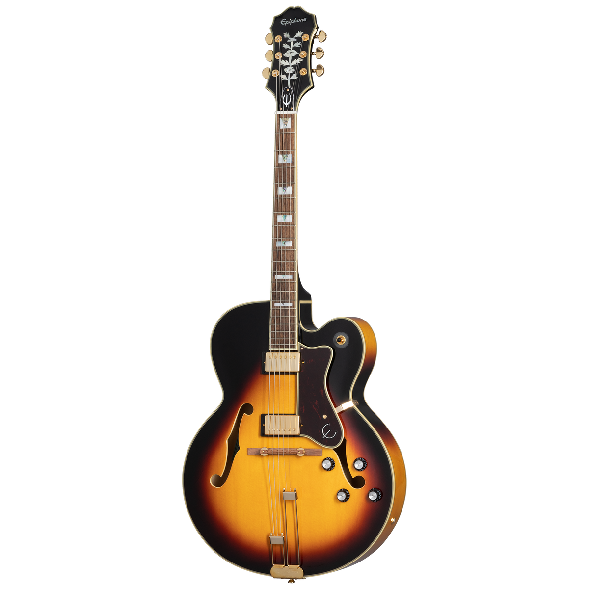 Epiphone Broadway with Rosewood Fretboard, Vintage Sunburst Electric Guitar Epiphone