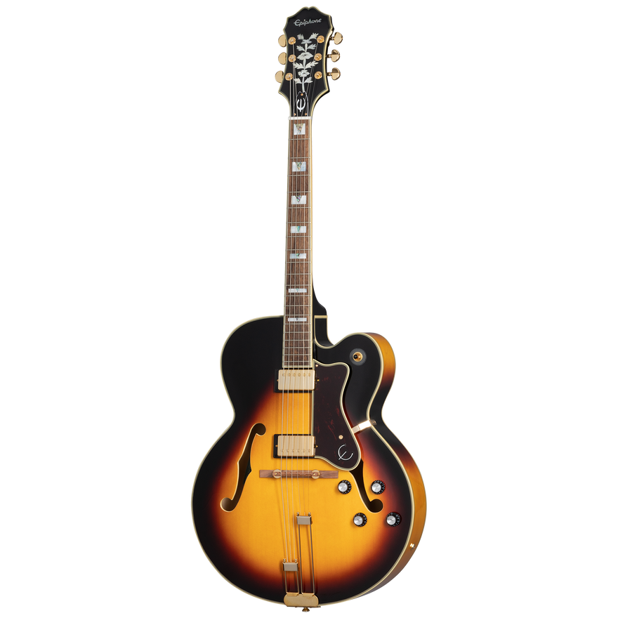 Epiphone Broadway with Rosewood Fretboard, Vintage Sunburst Electric Guitar Epiphone