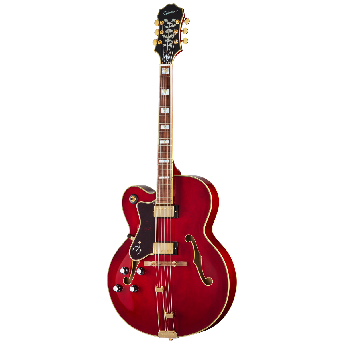 Epiphone Broadway with Rosewood Fretboard, Left-Handed, Wine Red Electric Guitar Epiphone
