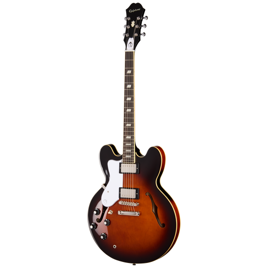 Epiphone Bonehead Riviera, Left-Handed, Dark Tobacco Sunburst Electric Guitar Epiphone