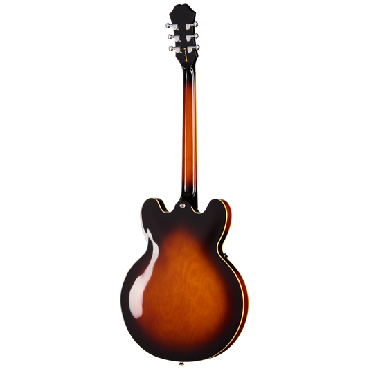 Epiphone Bonehead Riviera, Left-Handed, Dark Tobacco Sunburst Electric Guitar Epiphone