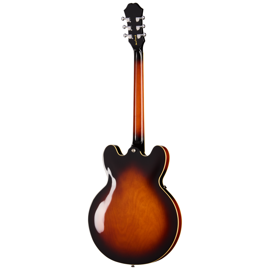 Epiphone Bonehead Riviera, Left-Handed, Dark Tobacco Sunburst Electric Guitar Epiphone