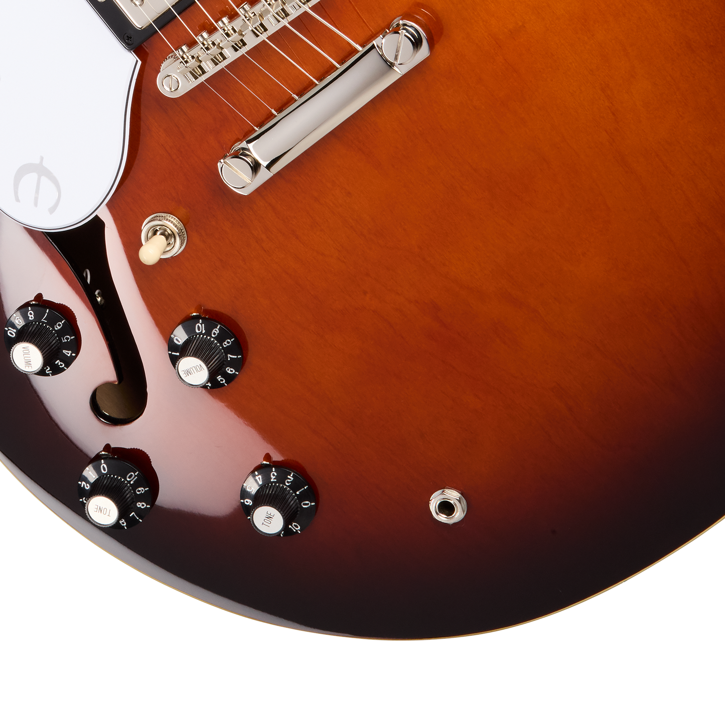 Epiphone Bonehead Riviera, Left-Handed, Dark Tobacco Sunburst Electric Guitar Epiphone
