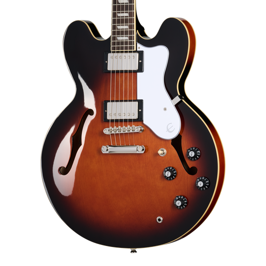Epiphone Bonehead Riviera, Dark Tobacco Sunburst Electric Guitar Epiphone