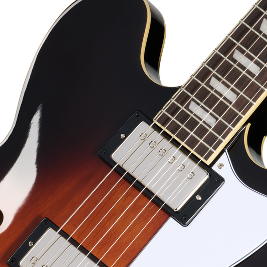 Epiphone Bonehead Riviera, Dark Tobacco Sunburst Electric Guitar Epiphone