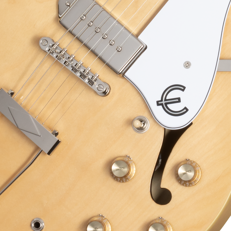 Epiphone Casino with Rosewood Fretboard, Antique Natural Electric Guitar Epiphone