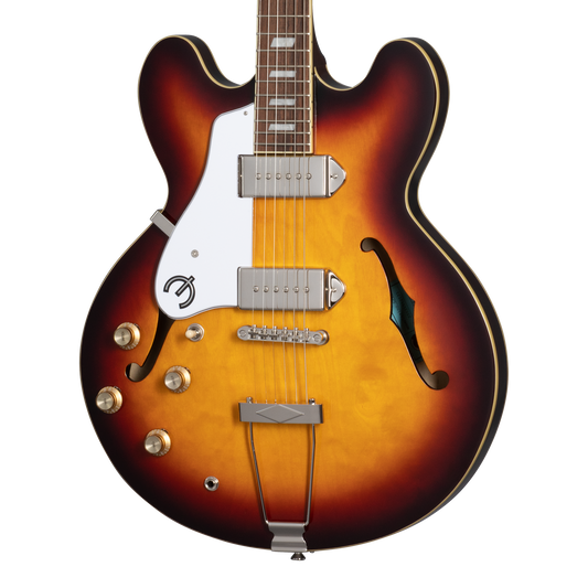Epiphone Casino, Left-Handed, Vintage Sunburst Electric Guitar Epiphone