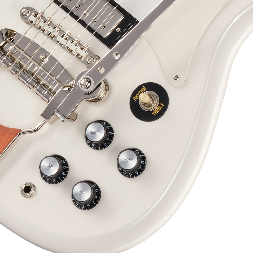 Epiphone Crestwood Custom with Rosewood Fretboard, Polaris White Electric Guitar Epiphone