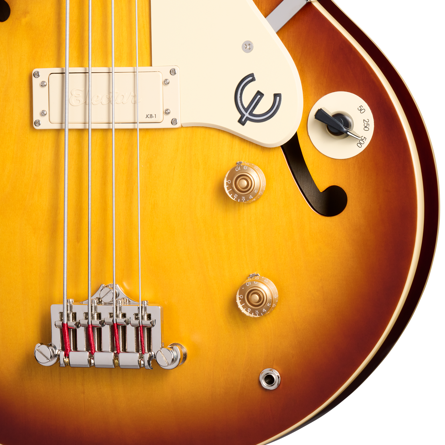 Epiphone Jack Casady Fretless Bass, Aged Royal Tan Electric Bass Epiphone