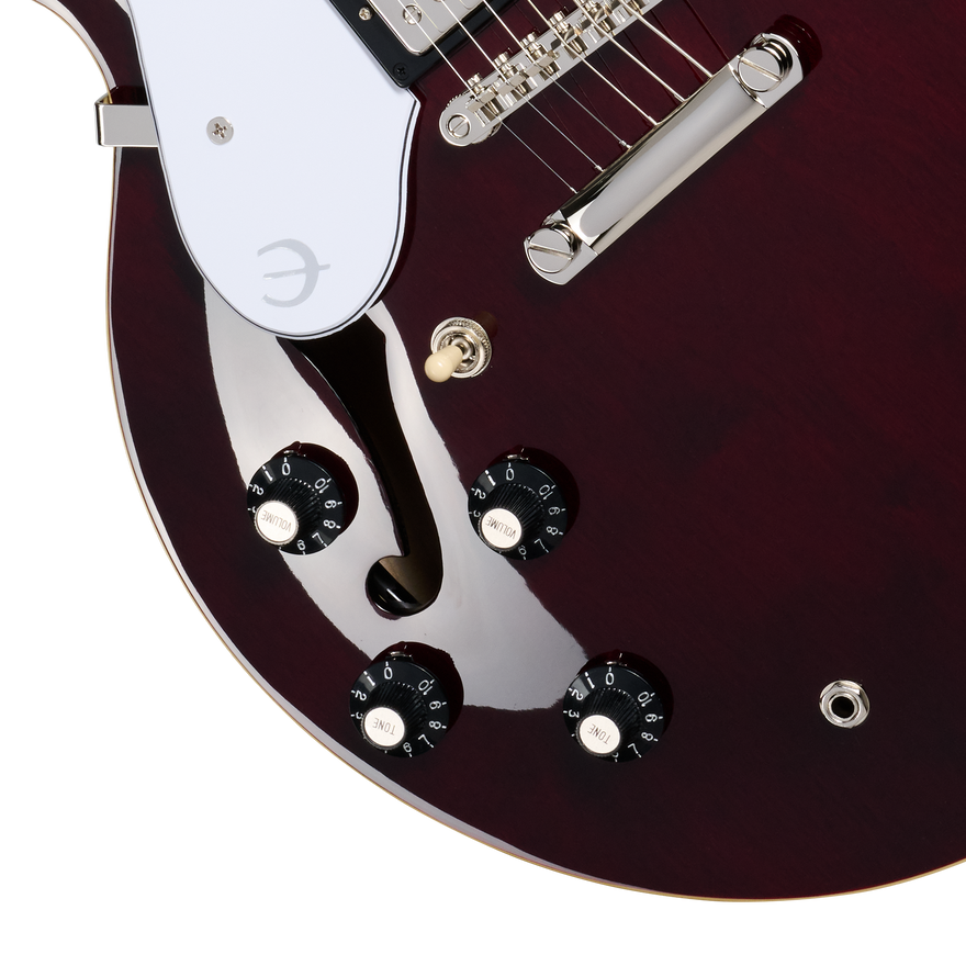 Epiphone Noel Gallagher Riviera, Left-Handed, Dark Wine Red Electric Guitar Epiphone